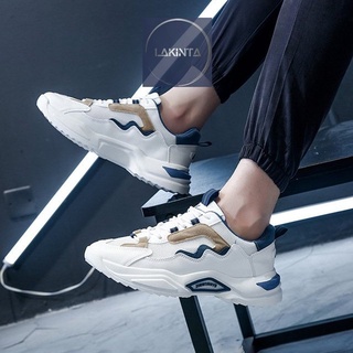 Giày Thể Thao Nam Tập Gym Chạy Bộ Thể Dục Lakinta giày sneaker nam cổ thấp giá rẻ G241
