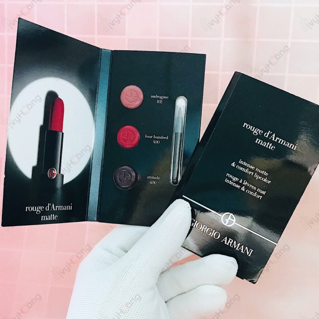 Sample mẫu thử Vỉ son Giorgio Armani Rouge D'Armani Matte Lipstick