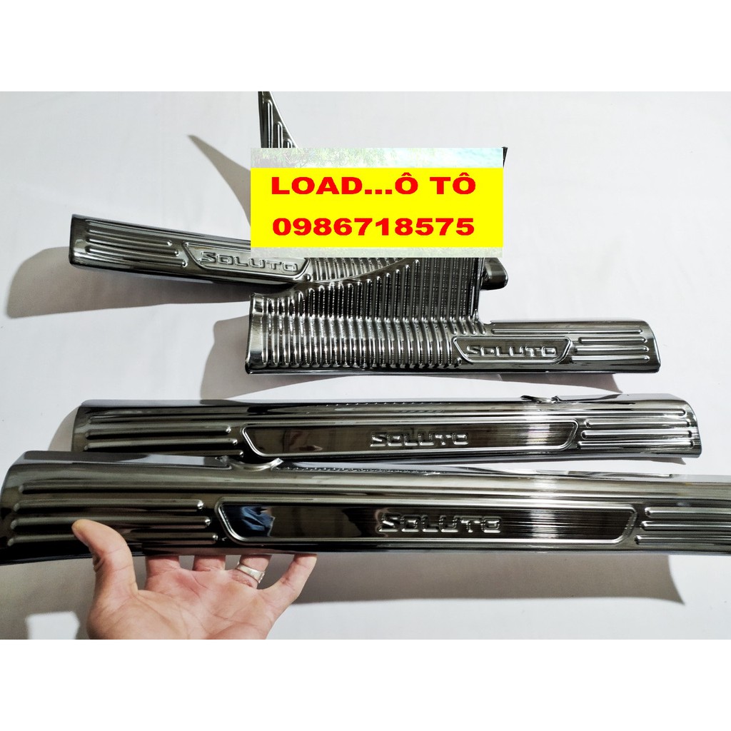Ốp Bậc Cửa, Nẹp Bước Chân Trong KIA Soluto Chất Liệu Titan Cao Cấp