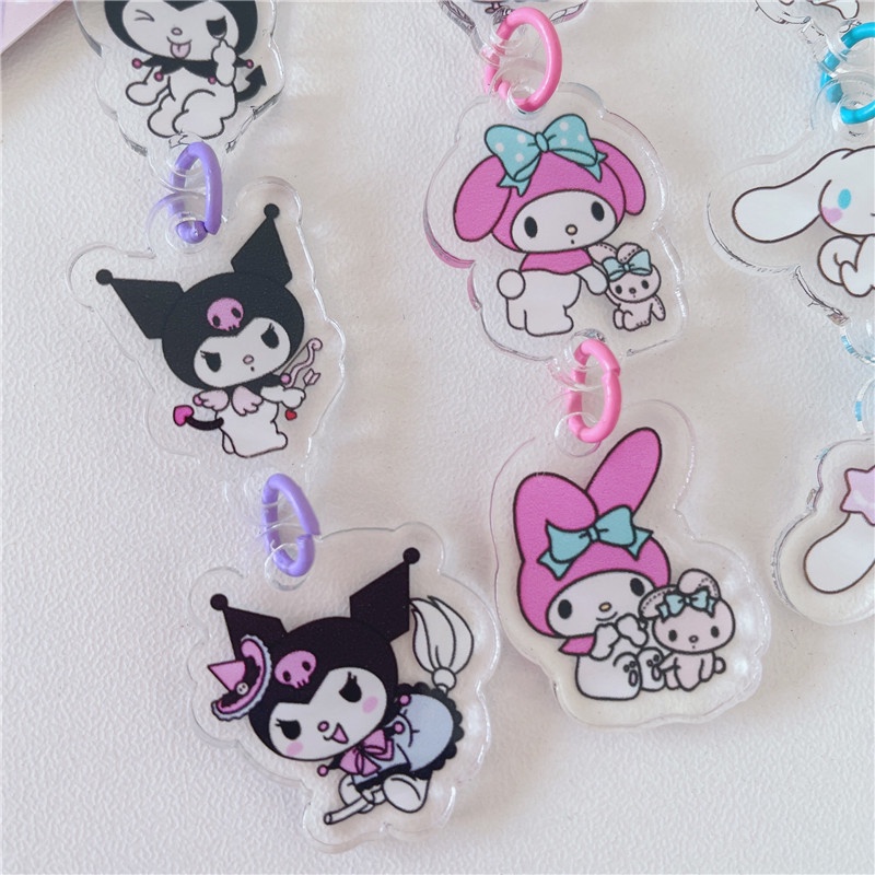 SANRIO Mới Móc Khóa Hình Kuromi Pochacco Cinnamoroll Đáng Yêu