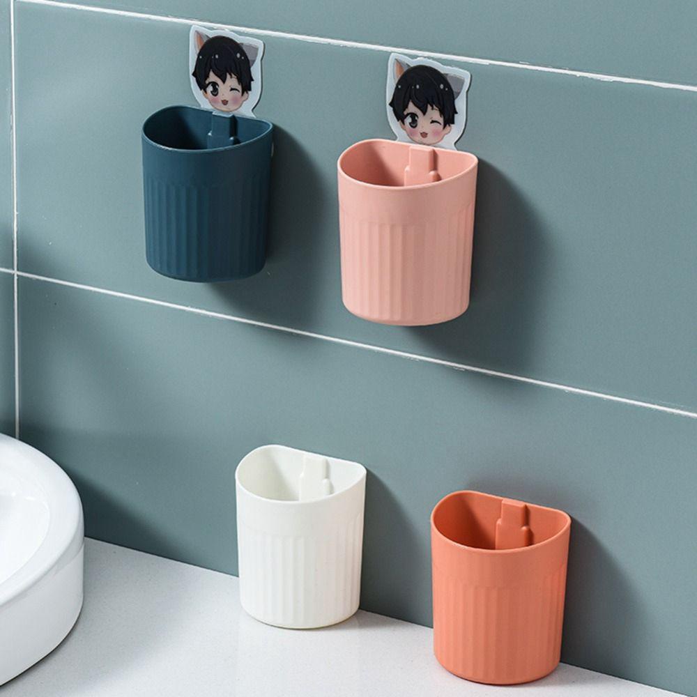 Giá Đỡ Cốc / Dao Cạo Râu Gắn Tường Tiết Kiệm Không Gian Đa Năng