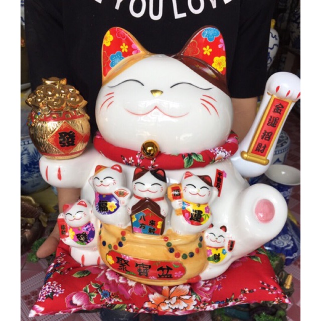 Mèo thần tài Như Ý Cát Tường - Thiên Kim Vạn Lượng có 3 cỡ | BigBuy360 - bigbuy360.vn