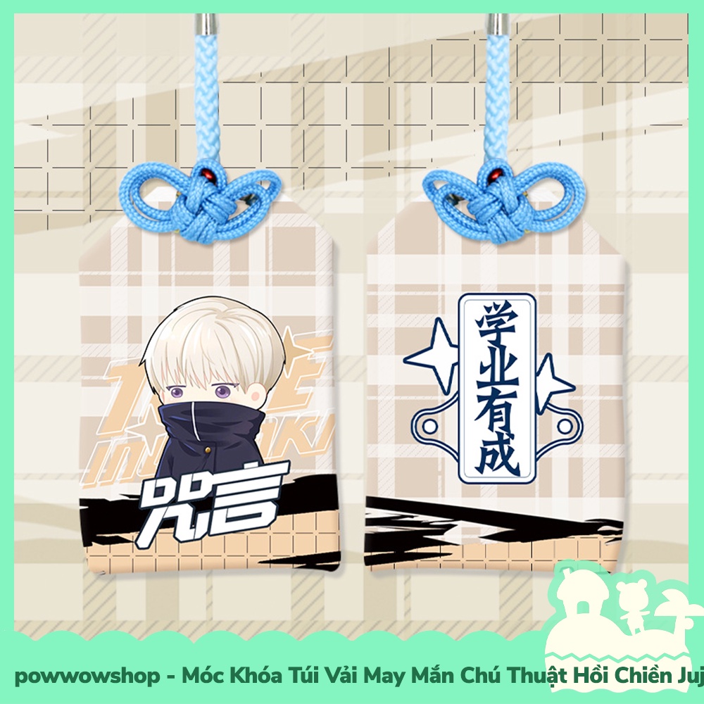 [Sẵn VN - Hỏa Tốc] Móc Khóa Vải May Mắn Phong Cách Anime Manga Jujutsu Kai.sen