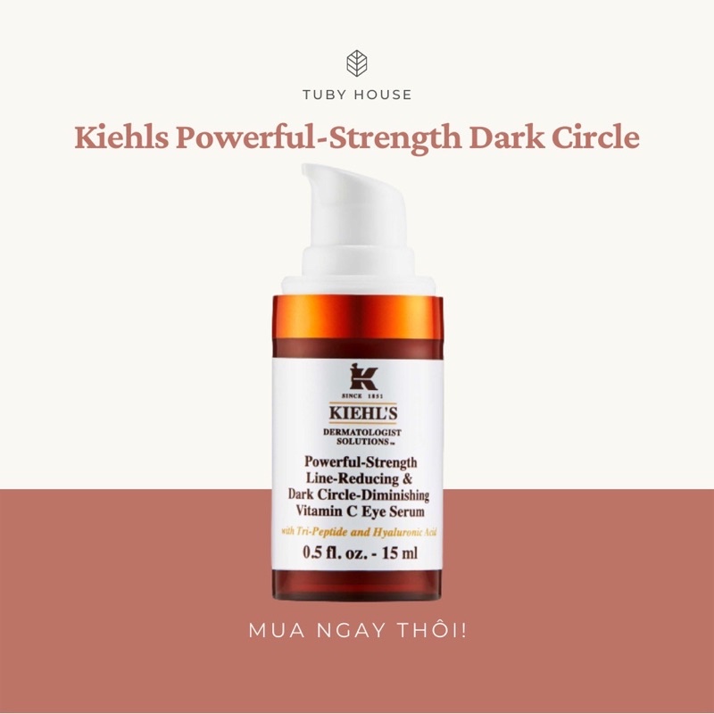 Tinh chất giảm quầng thâm MẮT Kiehl’s Powerful-Strength Dark Circle Reducing Vitamin C Eye Serum