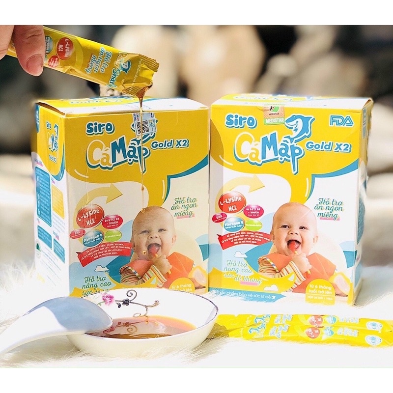 Baby ShSiro cho trẻ biếng ăn , táo bón( mẫu mới cá mập)