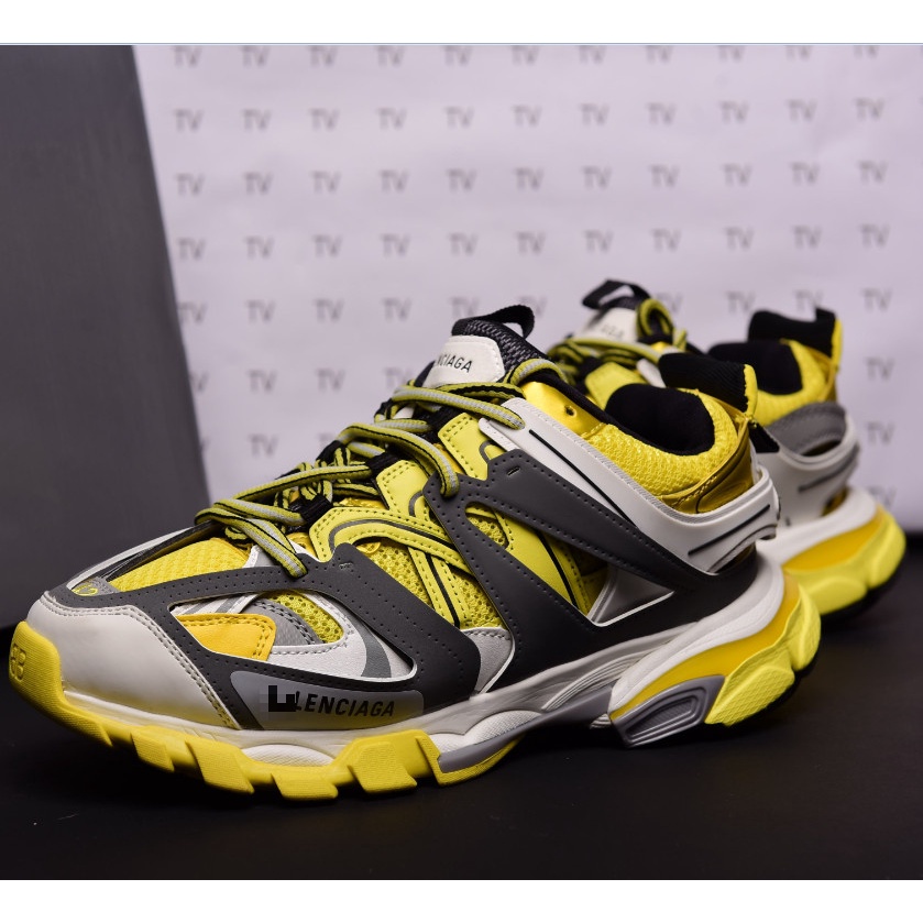 Giày thể thao Ba len track 3.0 xám vàng