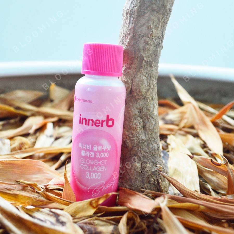 Combo 2 hộp 6 chai nước uống Collagen Vitamin C sáng da InnerB Glowshot (50ml x 6) | Thế Giới Skin Care