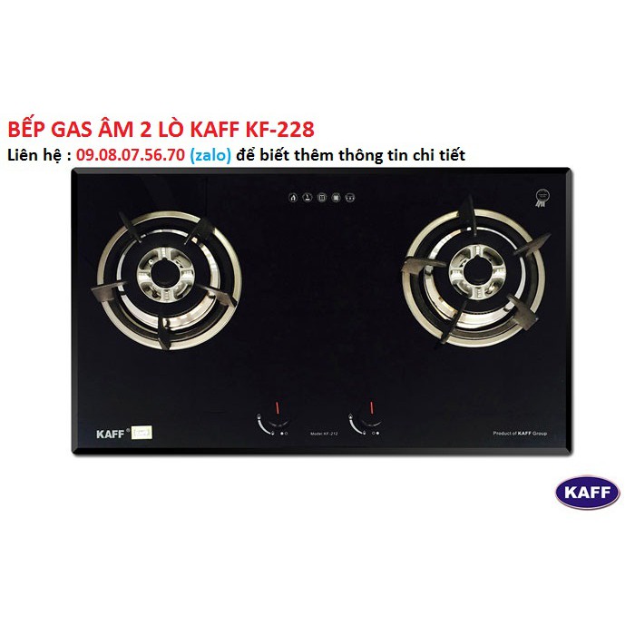 BẾP GAS ÂM 2 LÒ KAFF KF-228