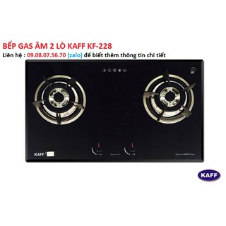 Bếp gas âm 2 lò kaff kf-228