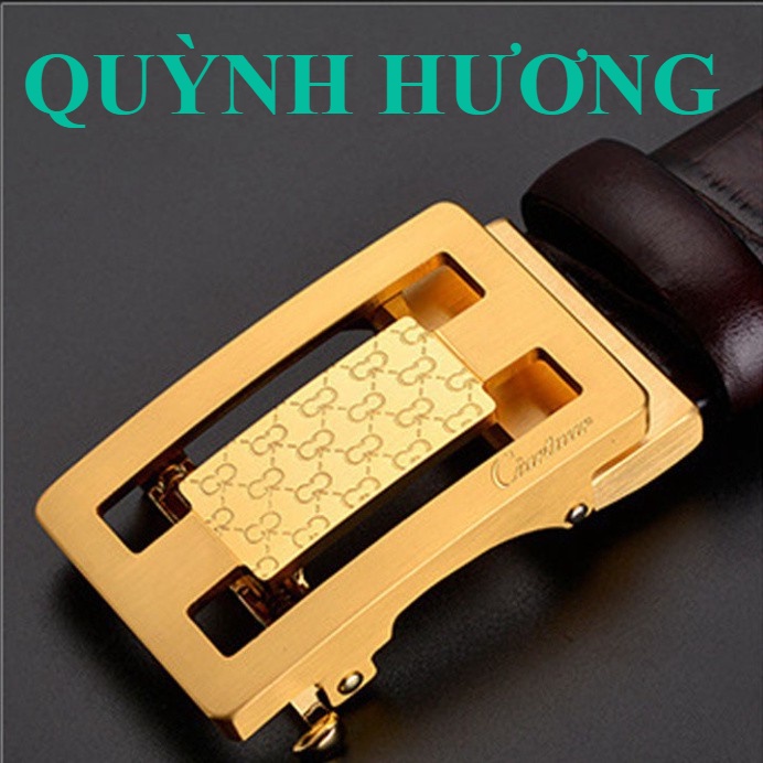 HÀNG HIỆU/Thắt Lưng Da Nam Khóa Tự Động Cao Cấp Dây Nịt Nam Da Bò 100% Chính Hãng Ciartuar Mầu Vàng Bạc Nam Tính... SALE