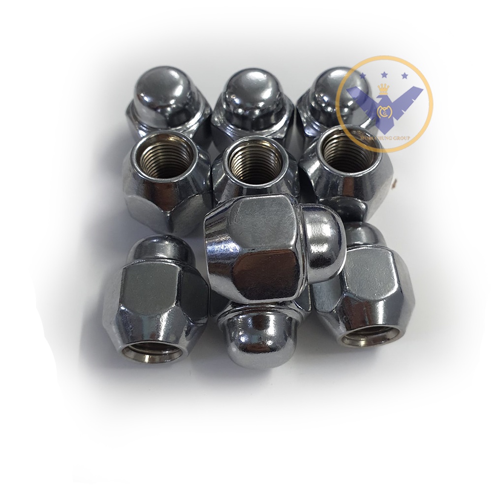 6 chiếc ốc tắc kê đúc nguyên khối, ốc lazang bánh xe Nissan Navara size 21, bước ren 1.25