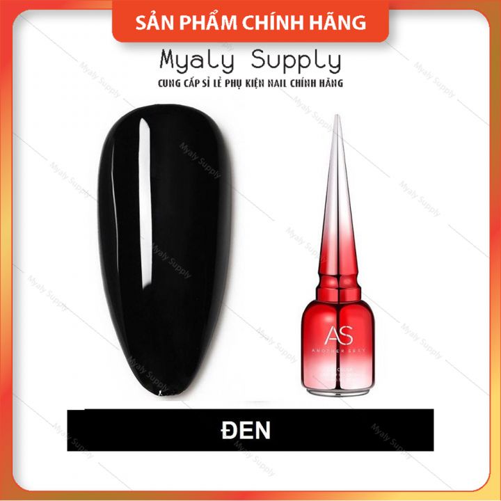 Sơn gel AS Đen Trắng Nước Gạo Cao Cấp