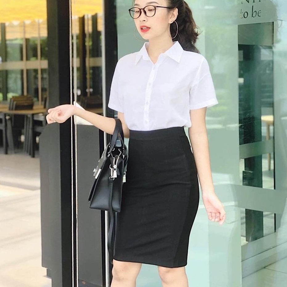 chân váy bút chì hàn quốc công sở - chân váy nữ from đẹp chuẩn dáng