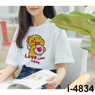 I4834 Áo Thun Unisex Nữ Hoạt Hình Icon Siêu Dễ Thương