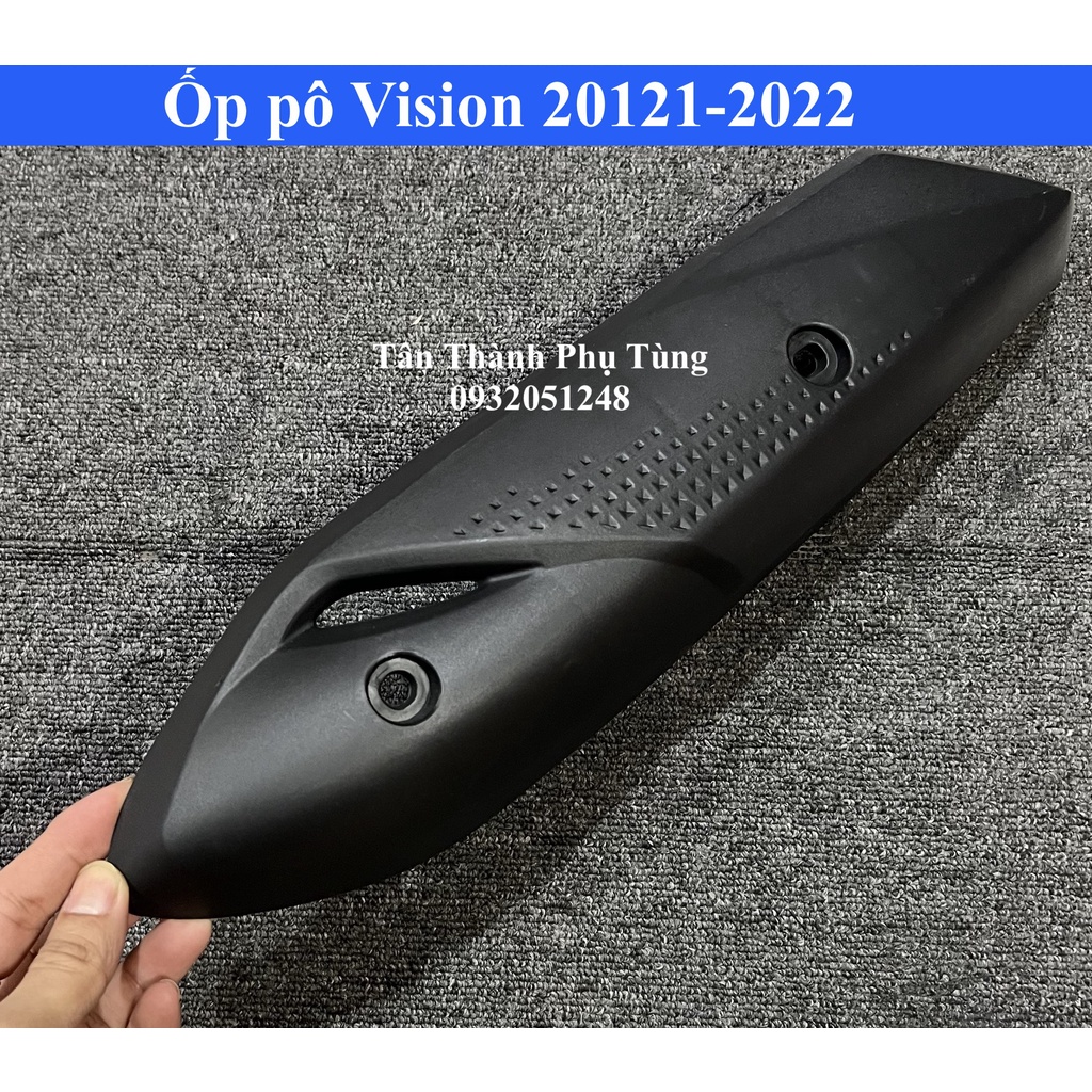 Ốp pô Vision 2021-2022 nhựa đen gắn như zin