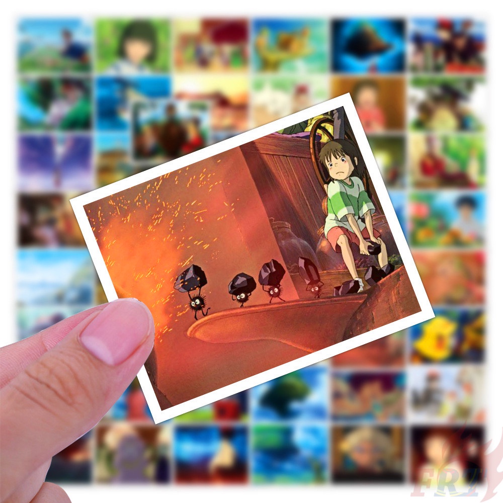 Bộ 50 Miếng Dán Mini Hình Totoro & Spirited Away & Kiki 06