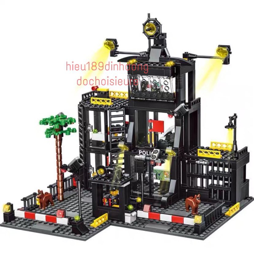 Lắp ráp xếp hình non Lego City 42019 : Sở trạm cảnh sát đặc nhiệm swat 787 mảnh