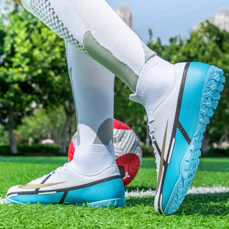 kích thước ： 35-45 C Ronaldo Assassin Youth TF Giày bóng đá cao cấp dành cho nam, Giày Futsal sân cỏ nhân tạo trong nhà và ngoài trời