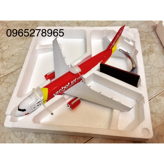 Mô hình máy bay Vietjet air 47cm