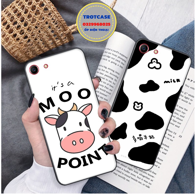 [ OPPO ] Ốp lưng điện thoại OPPO A71 / A83 - in hình bò sữa Moo và bò sữa âm nhạc cùng với bò sữa hello đẹp | BigBuy360 - bigbuy360.vn