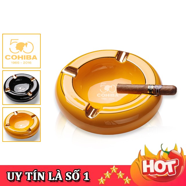 [RẺ NHẤT SHOPEE] Gạt Tàn Cá Nhân Cohiba GA0094, Chất Liệu Sứ Cao Cấp, Kiểu Dáng Độc Lạ