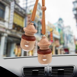 Máy Làm Mát Không Khí Treo Xe Chai Nước Hoa Chai Thủy Tinh Trống Cho Tinh Dầu Khuếch Tán Gương Chiếu Hậu Trang Trí
