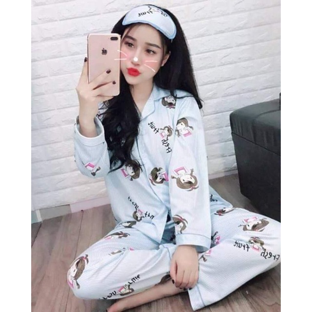 Bộ Pyjama Kate Thái Chuẩn Sịn Màu Mới Siêu Xinh