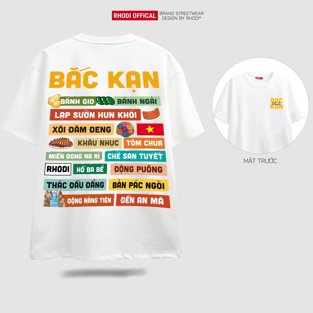 Áo thun local brand RHODI phông cổ tròn tay lỡ unisex nam nữ thế hệ genz Bắc Kạn