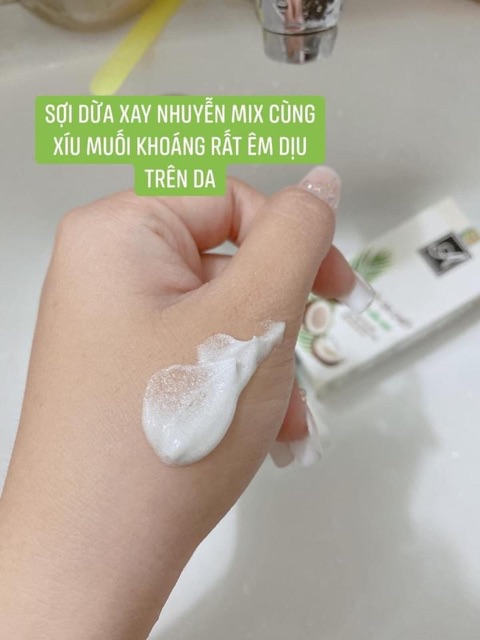Muối tẩy tế bào chết da mặt Sợi dừa non Acosmetics - Giúp làm sạch da mặt và làm mờ thâm sạm | BigBuy360 - bigbuy360.vn