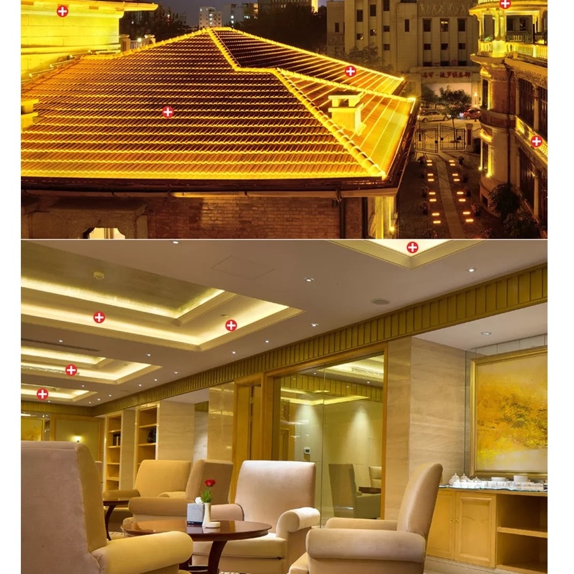 DÂY LED TRANG TRÍ CHÍP 2835 CUỘN 100M SIÊU SÁNG TẶNG KÈM DÂY NGUỒN