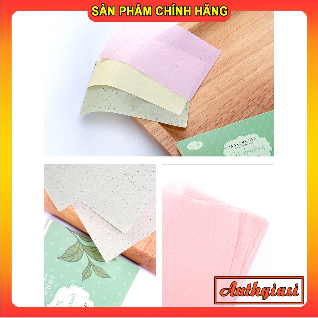 Giấy thấm dầu Maycreate 100 tờ [BÁN SIÊU CHẠY] cứu tinh của da nhờn, nhiều dầu | BigBuy360 - bigbuy360.vn