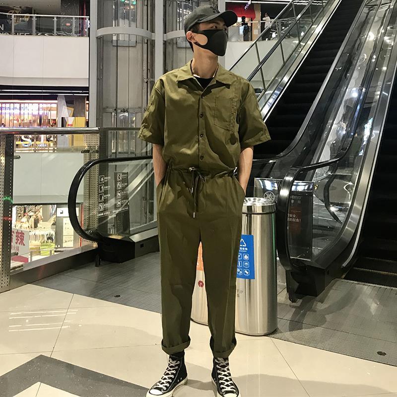 Quần Yếm Jean Dáng Rộng Phong Cách Nhật Bản 3 Màu Sắc Đa Dạng Cho Nam | BigBuy360 - bigbuy360.vn