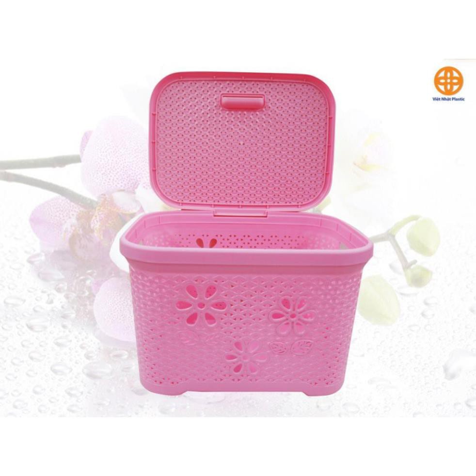 Giỏ nắp việt Nhật chính hãng, sọt đựng quần áo, đồ chơi