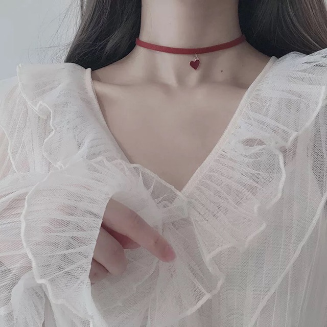 Choker vòng cổ trái tim