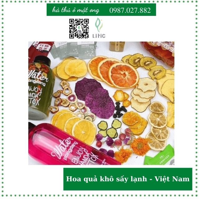 Trà Detox hoa quả khô Litic thải độc , giảm cân thanh lọc cơ thể , tăng đề kháng giúp da chắc khỏe , tươi mới mỗi ngày (