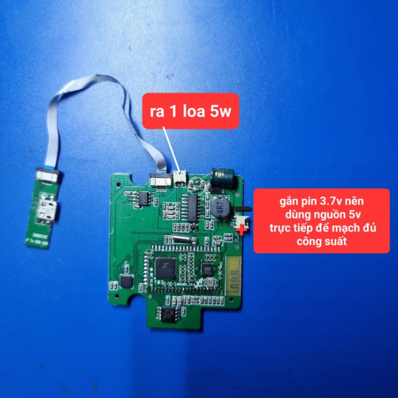 mạch loa bluetooth 5w (1loa) IC HT8692 / ATS2805A cũ