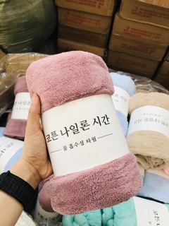 Khăn Tắm lông cừu Hàn Quốc 70x140cm