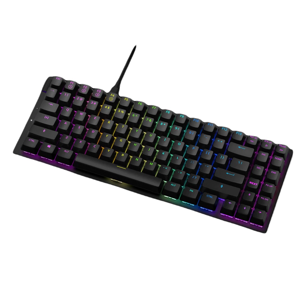 Bàn phím cơ NZXT "Funtion" MiniTKL / US EN ANSI / Gateron Red Switch / Bảo hành 2 năm - Màu Đen