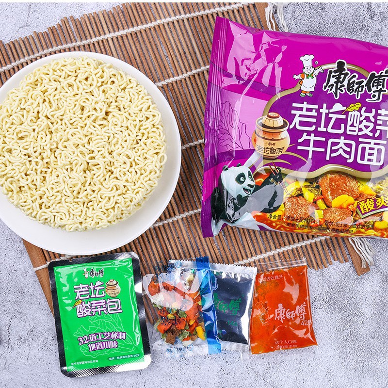 Gói mì tôm Khang Sư Phụ hảo hạng đủ vị