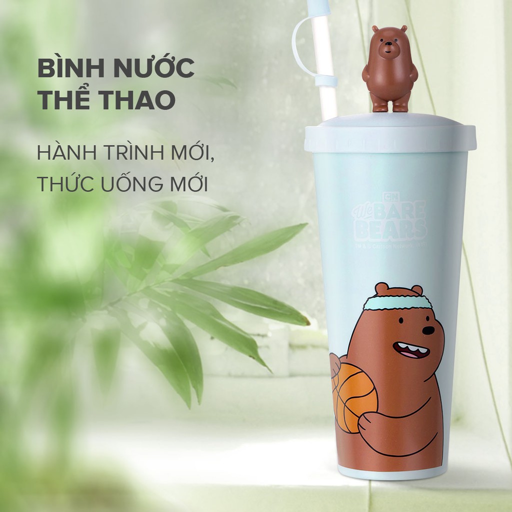 Cốc rơm (mẫu hỗn hợp) Miniso x We Bare Bears | BigBuy360 - bigbuy360.vn