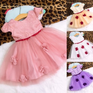 Đầm công chúa hoa rơi cho bé gái 7-30kg