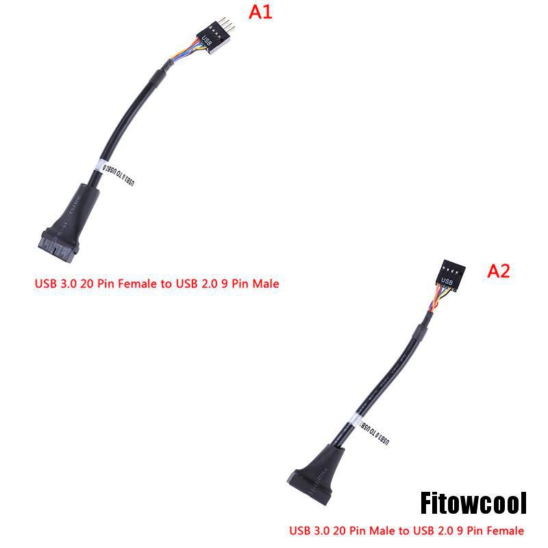 Dây cáp chuyển đổi USB 3.0 20 chân sang USB 2.0 9 chân chuyên dụng chất lượng cao