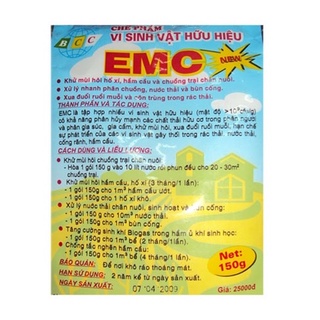 Combo 5 gói men xử lý rác hữu cơ emc