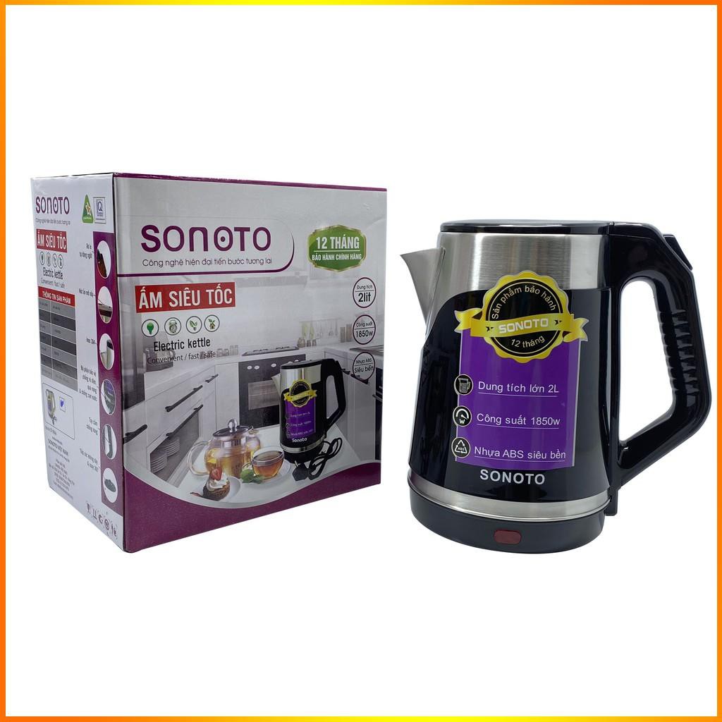Ấm Siêu Tốc - Bình Siêu Tốc 2 lớp An Toàn Cao Cấp SONOTO - Dung Tích 1.8 lít