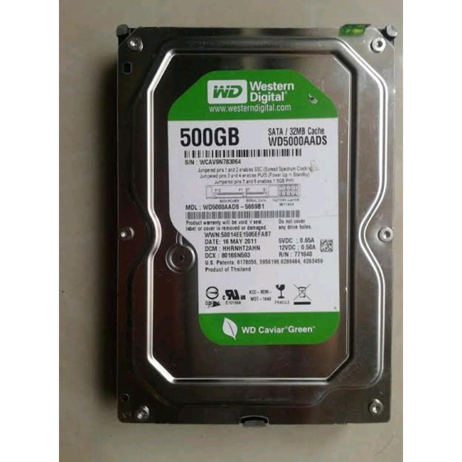 Ổ Cứng Hdd 500gb 3.5 "Cho Máy Tính