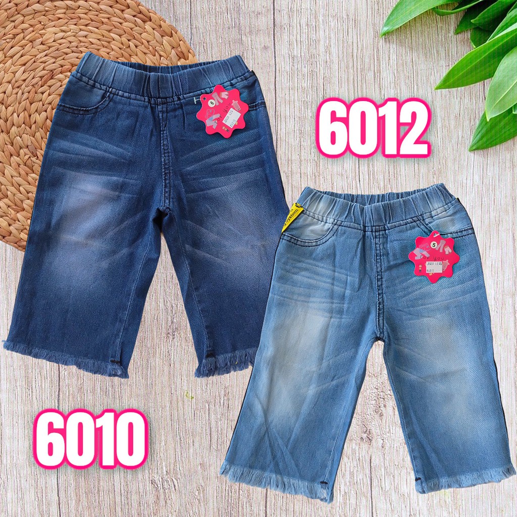 Quần Jean 3/4 Bé Gái 2-8 Tuổi MiniJeans