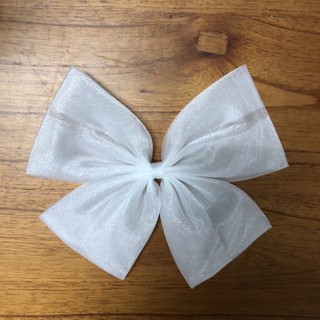10 nơ vải voan làm phụ kiện may mặc bảng 7cm cỡ 17cm