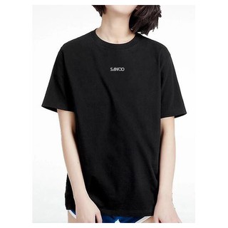 Áo thun trơn trắng đen logo SAMDO phản quang Cotton 100%