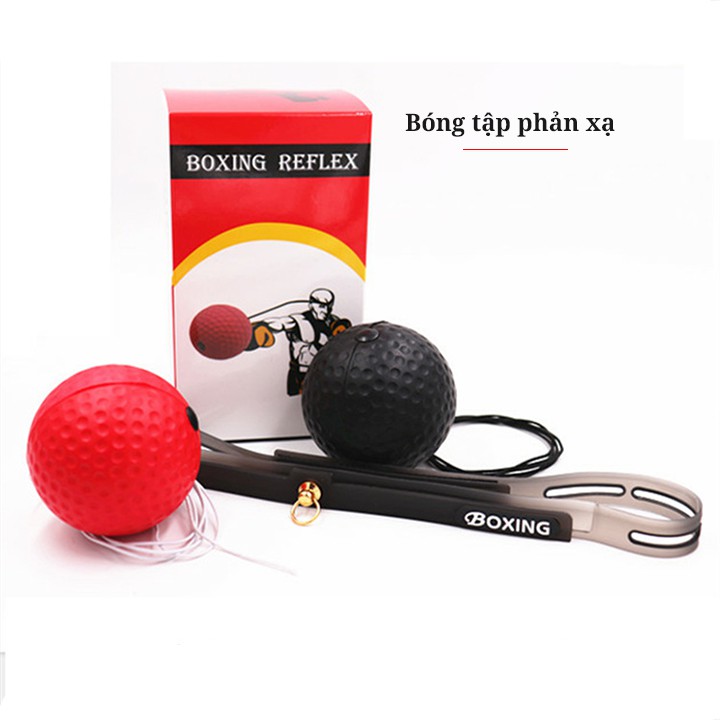 Bộ bóng đấm boxing tập phản xạ đeo đầu FX309