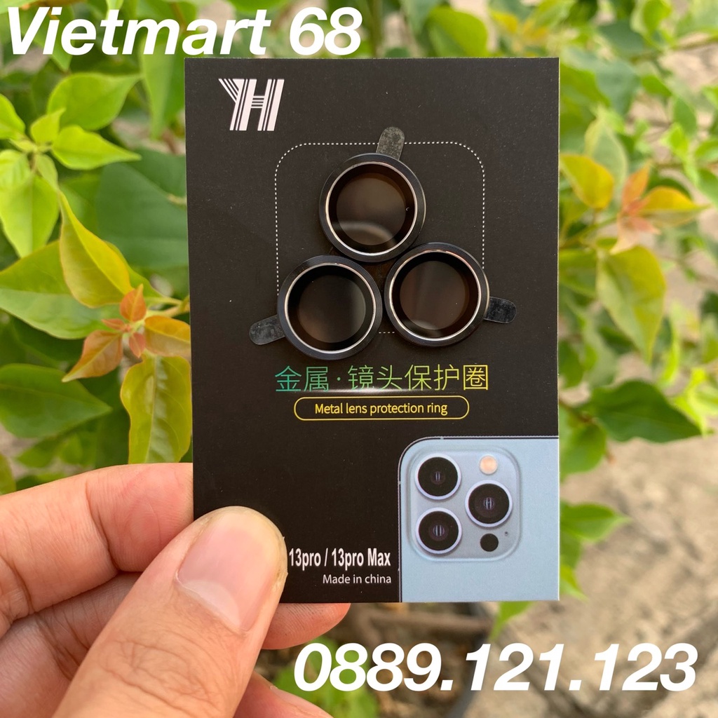 Vòng Bảo Vệ Camera iPhone 13Pro - 13Pro Max - Chống Bụi, Hạn Chế Vân Tay &amp; Mờ Camera - Cực Phẩm 2021
